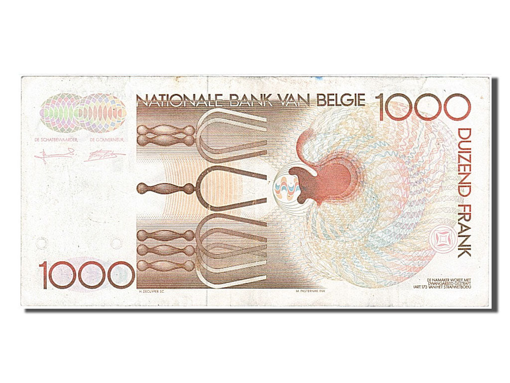 Banknote, Belgium, 1000 Francs, 1980, VF(30-35)