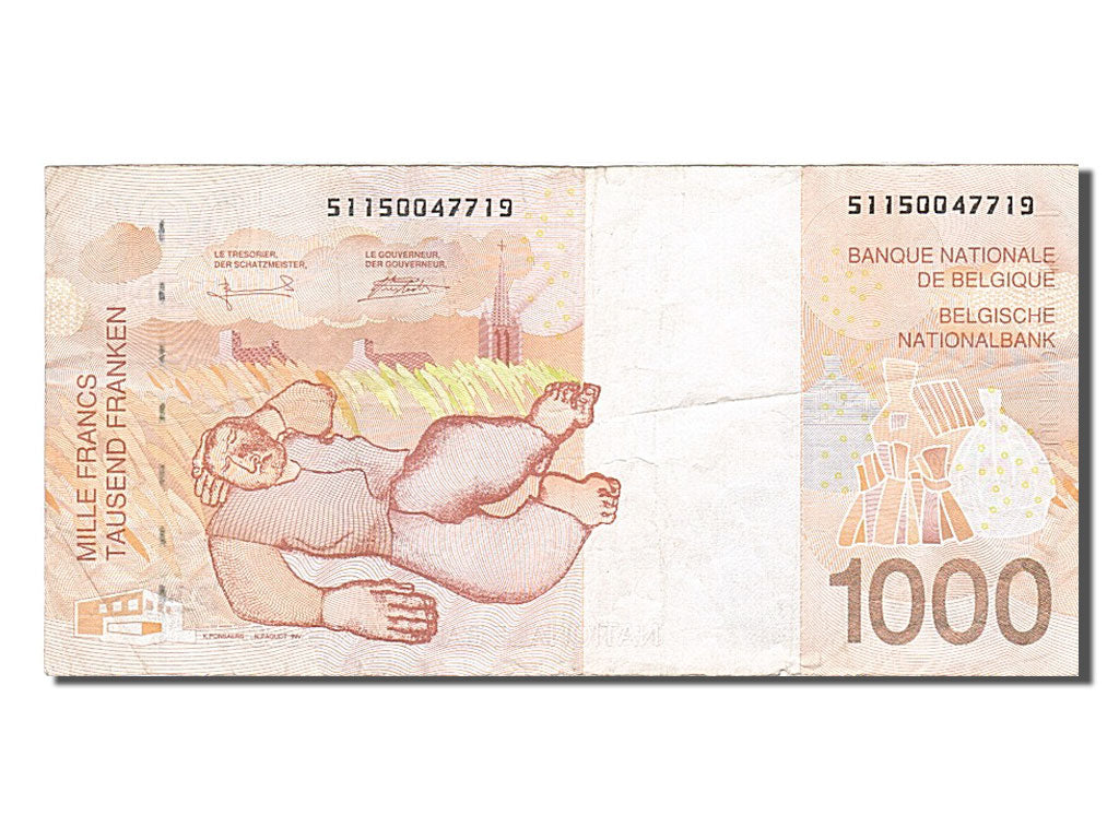 Belgium, 1000 Francs, 1997, VF(30-35), 51150047719
