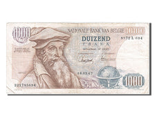 Belgium, 1000 Francs, 1967, 1967-03-16, VF(30-35), 8872L694