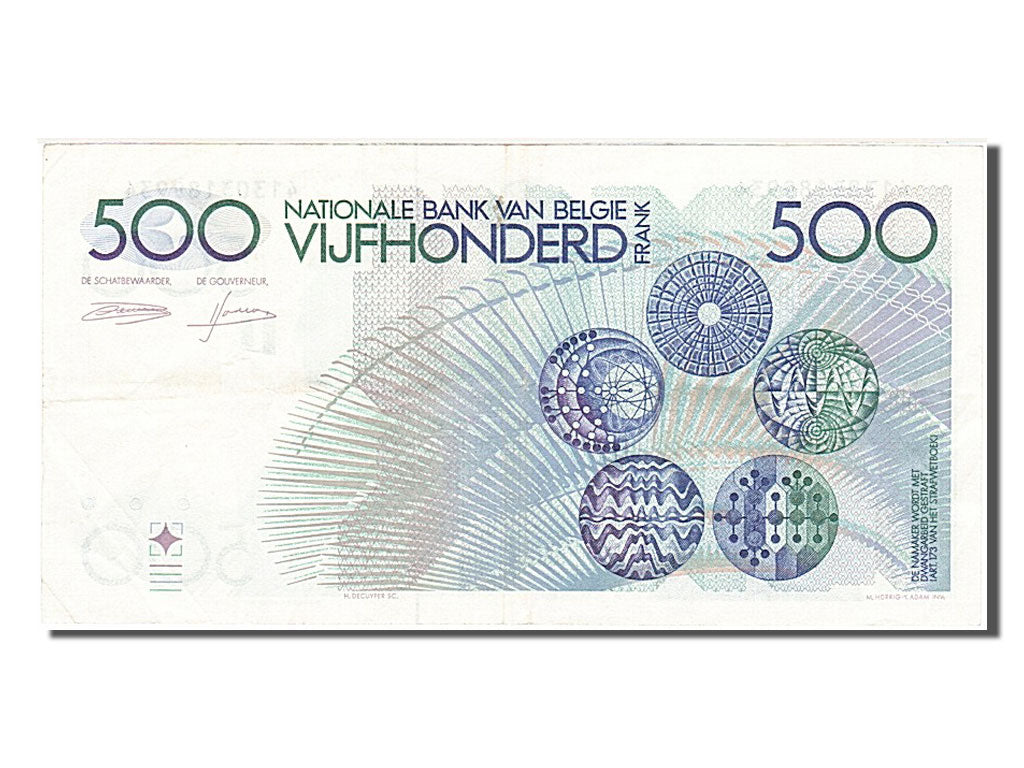 Belgium, 500 Francs, 1982, KM #143a, AU(55-58), 41303189934