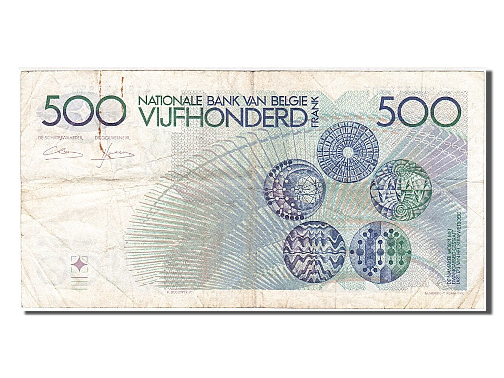 Belgium, 500 Francs, 1982, KM #143a, VF(20-25), 41804378507