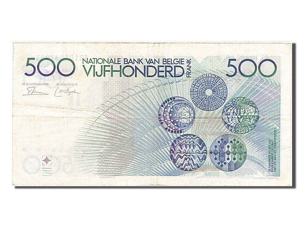 Banknote, Belgium, 500 Francs, 1982, EF(40-45)