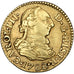 Coin, Spain, Charles III, 1/2 Escudo, 1788, Seville, AU(50-53), Gold, KM:425.2