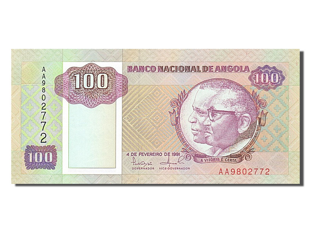 Angola, 100 Kwanzas, 1991, KM #126, 1991-02-04, UNC(65-70), AA9802772