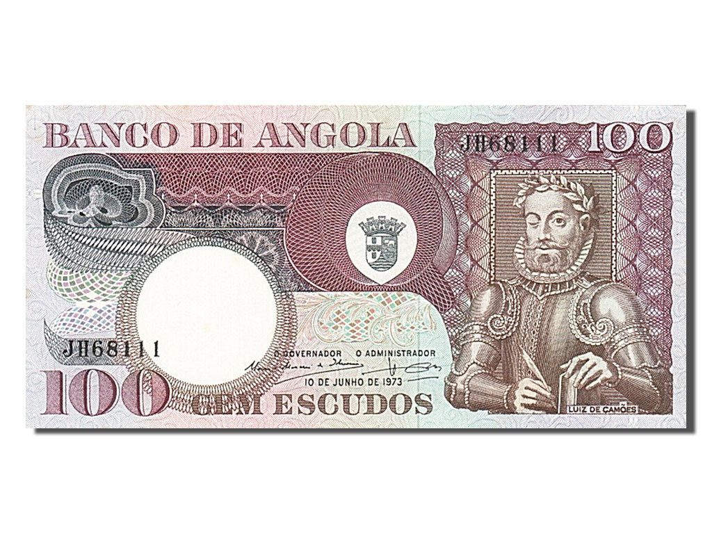 Billete, 100 Escudos, 1973, Angola, 1973-06-10, UNC