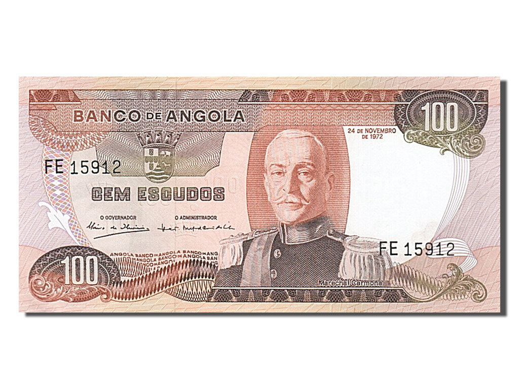 Angola, 100 Escudos, 1972, KM #101, 1972-11-24, UNC(65-70), FE15912