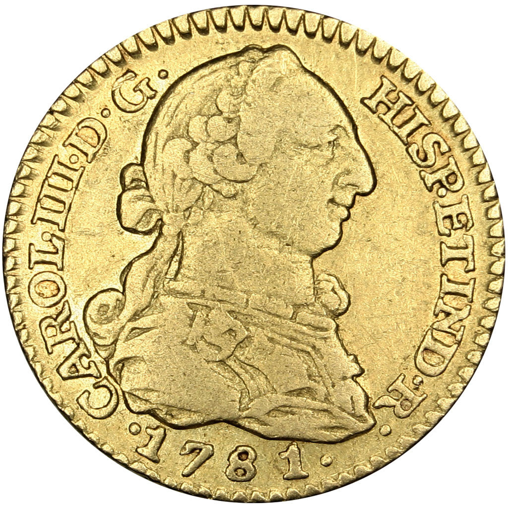 Monnaie, Espagne, Charles III, Escudo, 1781, Madrid, TTB, Or, KM:416.1