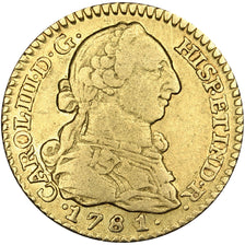 Monnaie, Espagne, Charles III, Escudo, 1781, Madrid, TTB, Or, KM:416.1