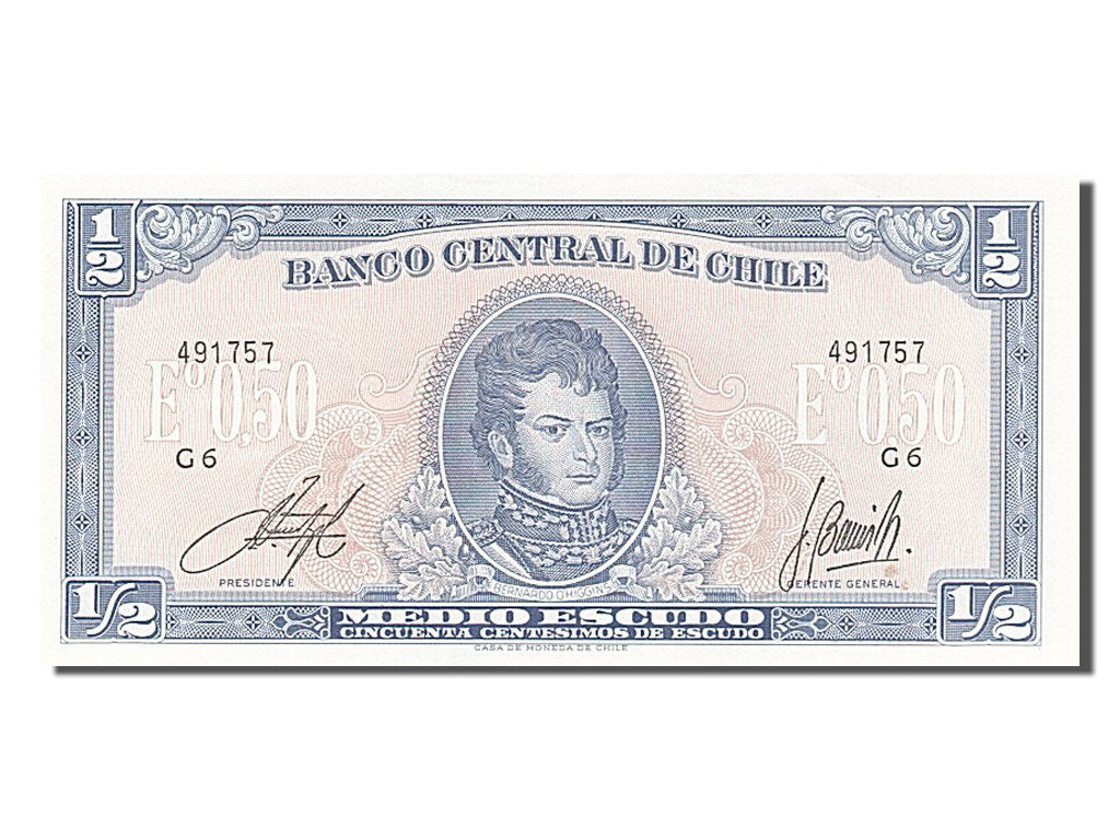 Billet, Chile, 1/2 Escudo, 1962, NEUF
