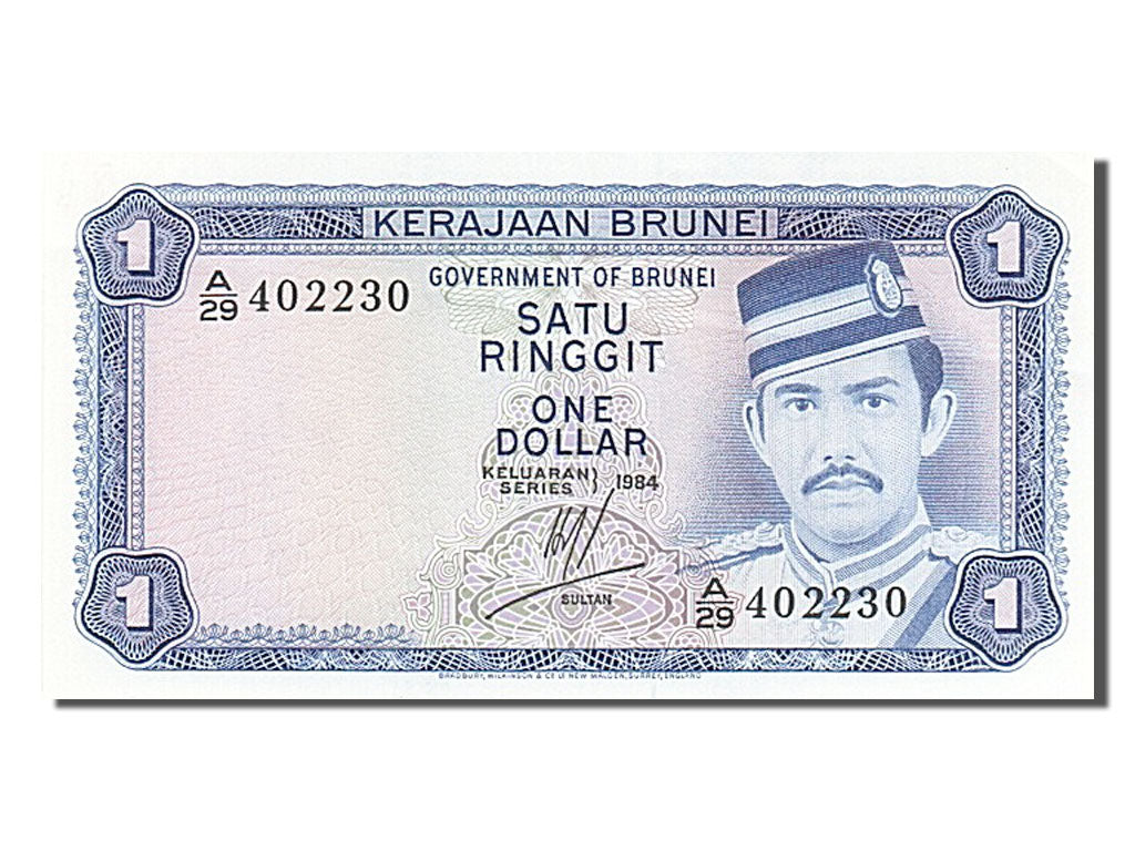 Brunei, 1 Ringgit, 1984, KM #6c, UNC(65-70), A/29402230