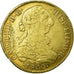CHILE, Onza, 8 Escudos, 1800, Santiago, KM #54, VF(30-35), Gold, 37.5, 26.91