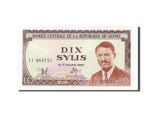 Guinea, 10 Sylis, 1971, KM #16, UNC(65-70), II 984721