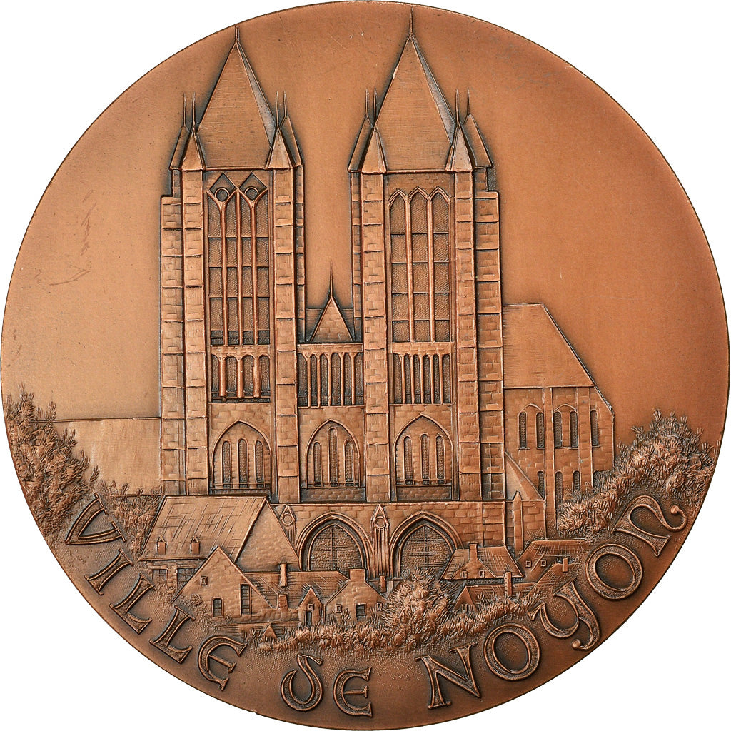Frankreich, Medaille, Millénaire Capétien, Ville de Noyon, 1987, VZ, Kupfer