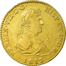 Moneda, España, Ferdinand VII, 2 Escudos, 1813, Madrid, MBC, Oro, KM:480