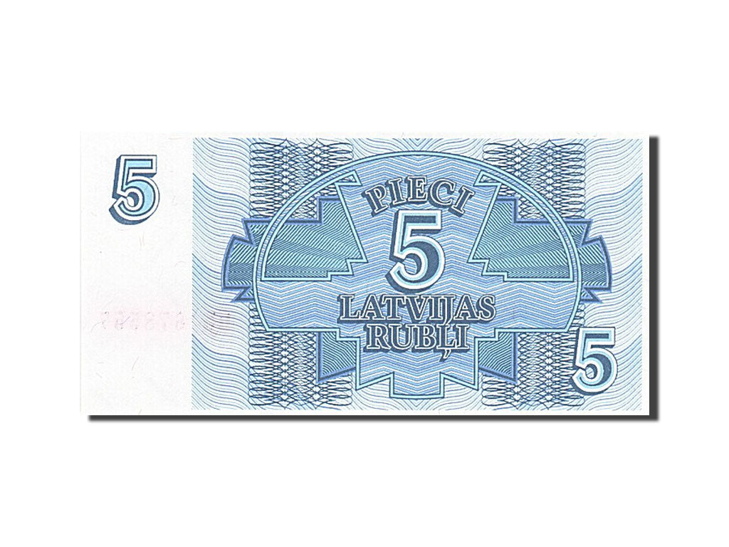 Latvia, 5 Rubli, 1992, KM #37, UNC(65-70), DL 678557