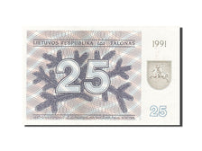 Lithuania, 25 (Talonas), 1991, KM #36b, UNC(65-70), AL 507404