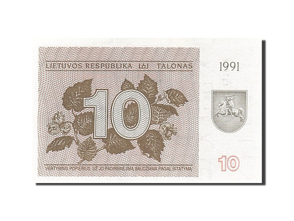 Geldschein, Lithuania, 10 (Talonas), 1991, UNZ