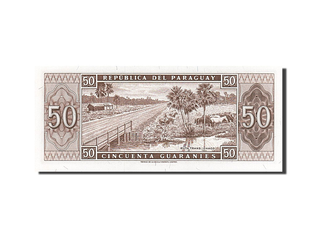 Paraguay, 50 Guaraníes, 1952, KM #197b, UNC(65-70), A15923503