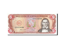 Biljet, Dominicaanse Republiek, 5 Pesos Oro, 1988, NIEUW
