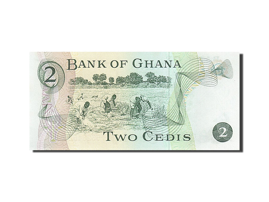 Ghana, 2 Cedis, 1977, KM #14c, 1977-01-02, UNC(65-70), Q/I 5328452