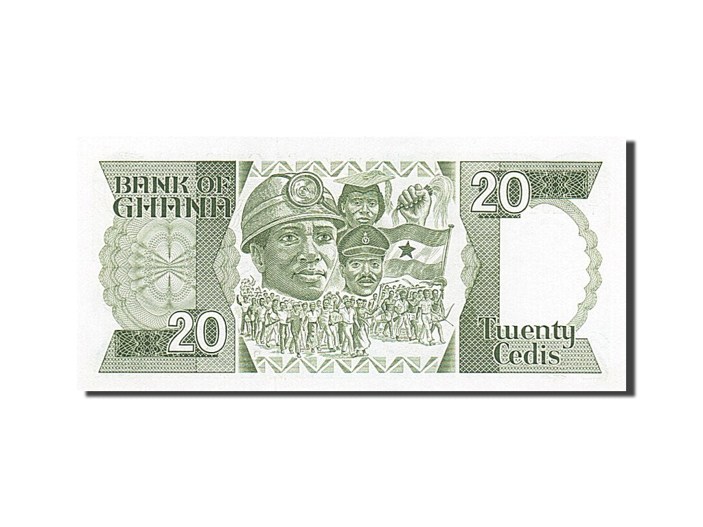 Ghana, 20 Cedis, 1984, KM #24a, 1984-05-15, UNC(65-70), B/I 4625447