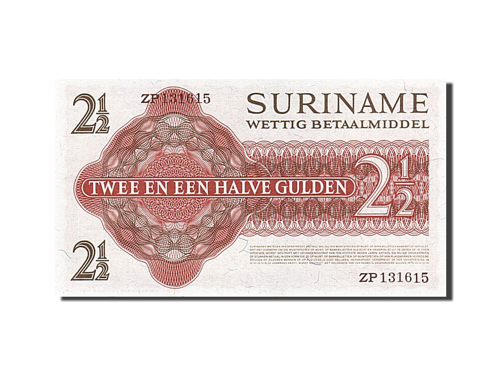 Surinam, 2 1/2 Gulden, 1967, 1967-07-02, UNC(65-70), ZP 131615