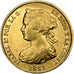 SPAIN, 100 Reales, 1862, Madrid, KM #605.2, AU(55-58), Gold, 8.33