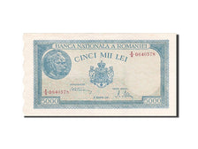 Romania, 5000 Lei, 1945, KM #56a, 1945-12-20, UNC(65-70), 0640578