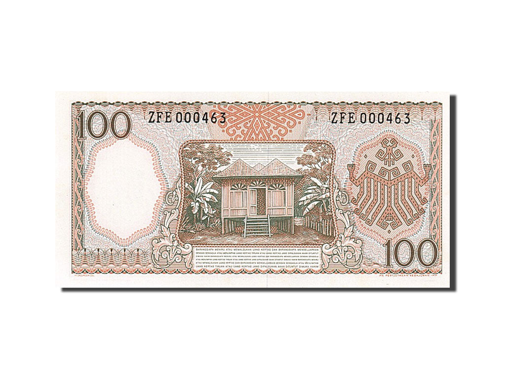 Indonesia, 100 Rupiah, 1964, KM #97a, UNC(65-70), ZFE000463