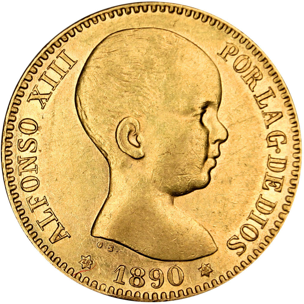 Espagne, Alphonse XIII, 20 Pesetas