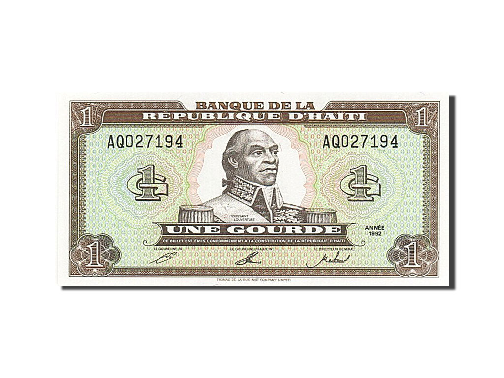 Billet, Haïti, 1 Gourde, 1992, NEUF