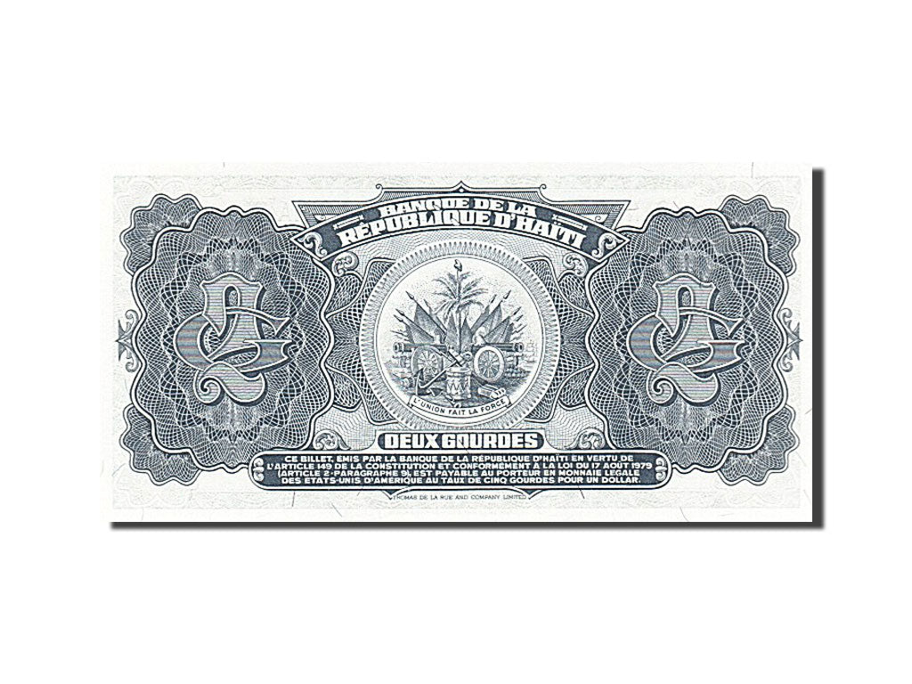 Haiti, 2 Gourdes, 1992, KM #260a, UNC(65-70), BA780447