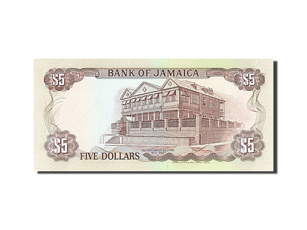 Jamaica, 5 Dollars, 1989, KM #70c, 1989-05-01, UNC(65-70), BF169120