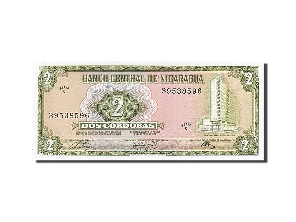 Banknote, Nicaragua, 2 Cordobas, 1972, UNC(65-70)