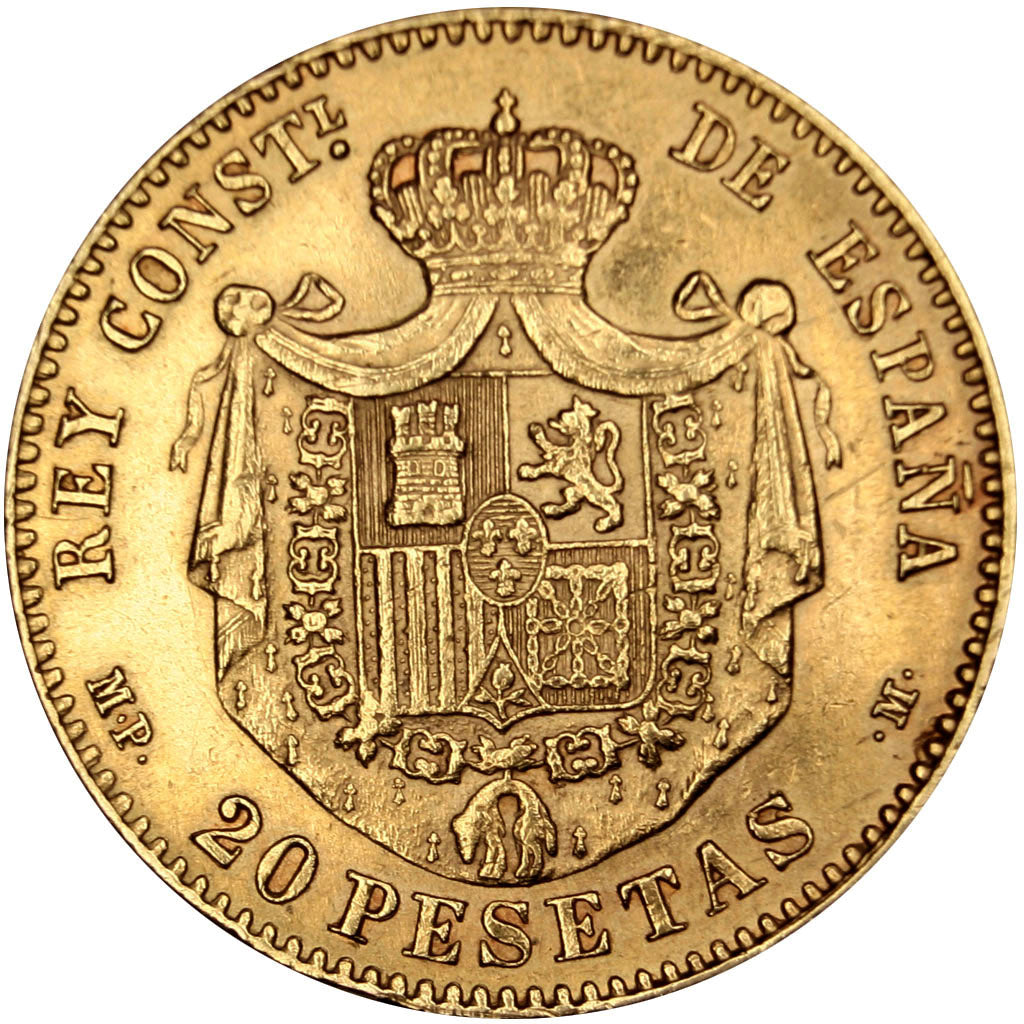 Espagne, Alphonse XIII, 20 Pesetas