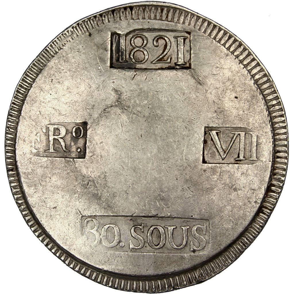 Moneta, Spagna, MAJORCA, Ferdinand VII, 30 Sueldos, Sous, BB, Argento, KM:L53.1