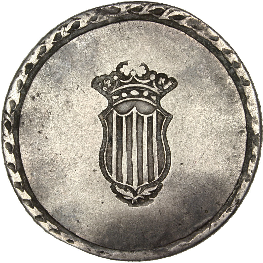 Spagna, TARRAGONA, Ferdinand III, 5 Pesetas, 1809, BB, Argento, KM:6