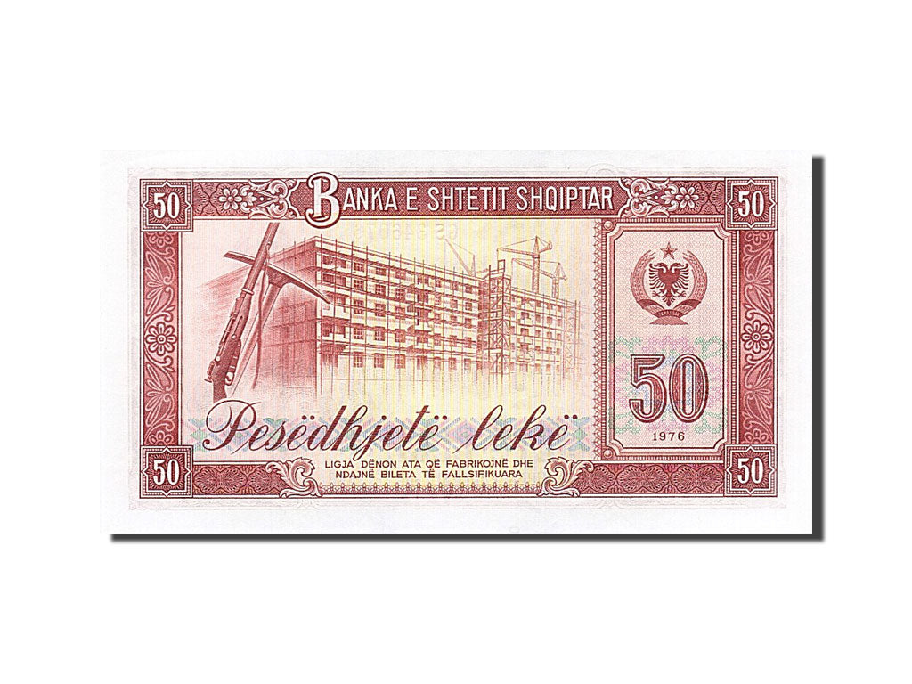 Albania, 50 Lekë, 1976, KM #45s1, UNC(65-70), GS 346076