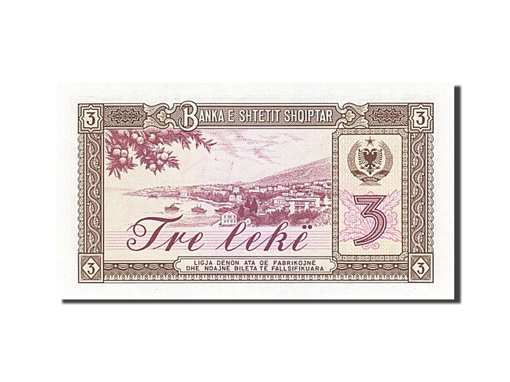 Albania, 3 Lekë, 1976, KM #41s2, UNC(65-70), JO 156329