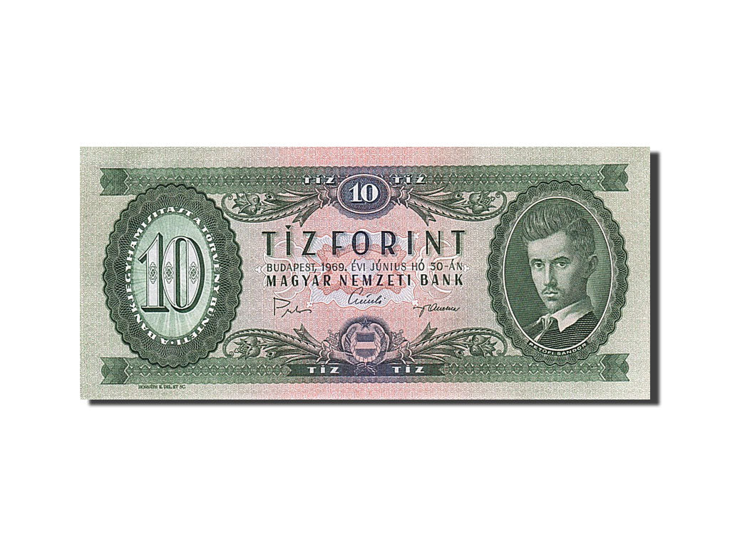 Hungary, 10 Forint, 1969, KM #168d, 1969-06-30, UNC(65-70), A 397