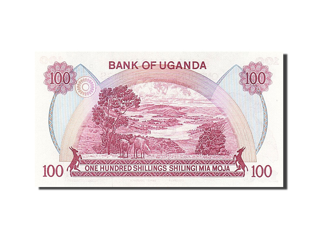 Uganda, 100 Shillings, 1982, KM #19a, UNC(65-70), D/70 146879