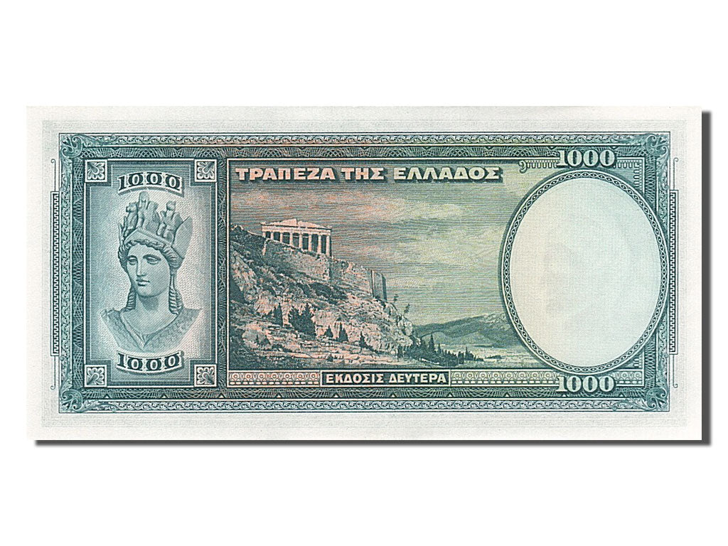 Greece, 1000 Drachmai, 1939, KM #110a, 1939-01-01, UNC(65-70), 560537