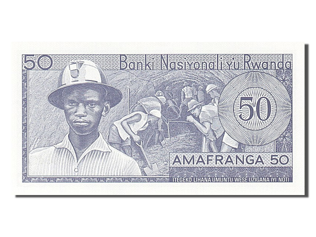 Banknote, Rwanda, 50 Francs, 1964, 1976-01-01, UNC(65-70)