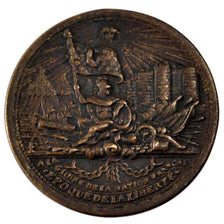 FRANCE, History, French Constitution, Medal, 1792, AU(50-53), Bronze, 20.61