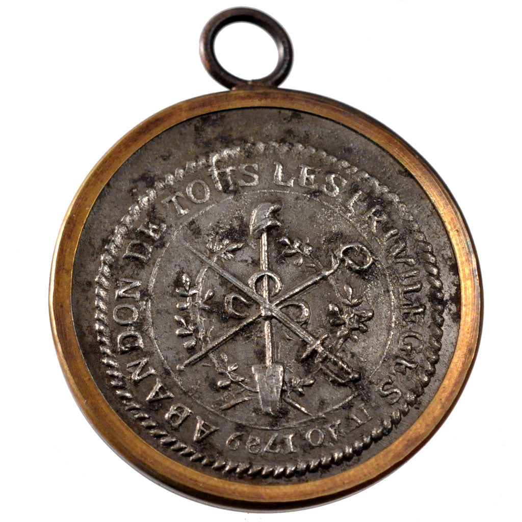 Francia, Medal, End of Monarchy, History, 1792, SPL-, Ferro