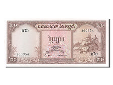 Cambodia, 20 Riels, 1956, KM #5c, UNC(65-70), 260354