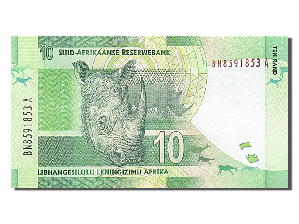 South Africa, 10 Rand, 2012, KM #133, UNC(65-70), BN8591853A