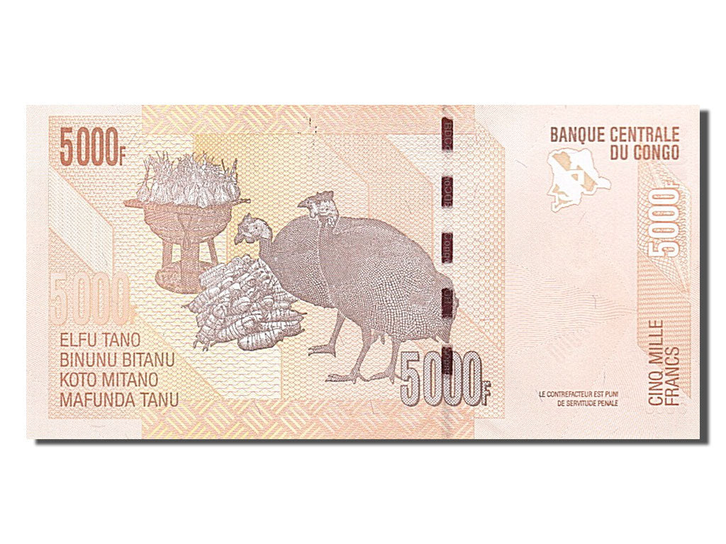 Congo Democratic Republic, 5000 Francs, 2005, 2005-02-02, UNC(65-70)