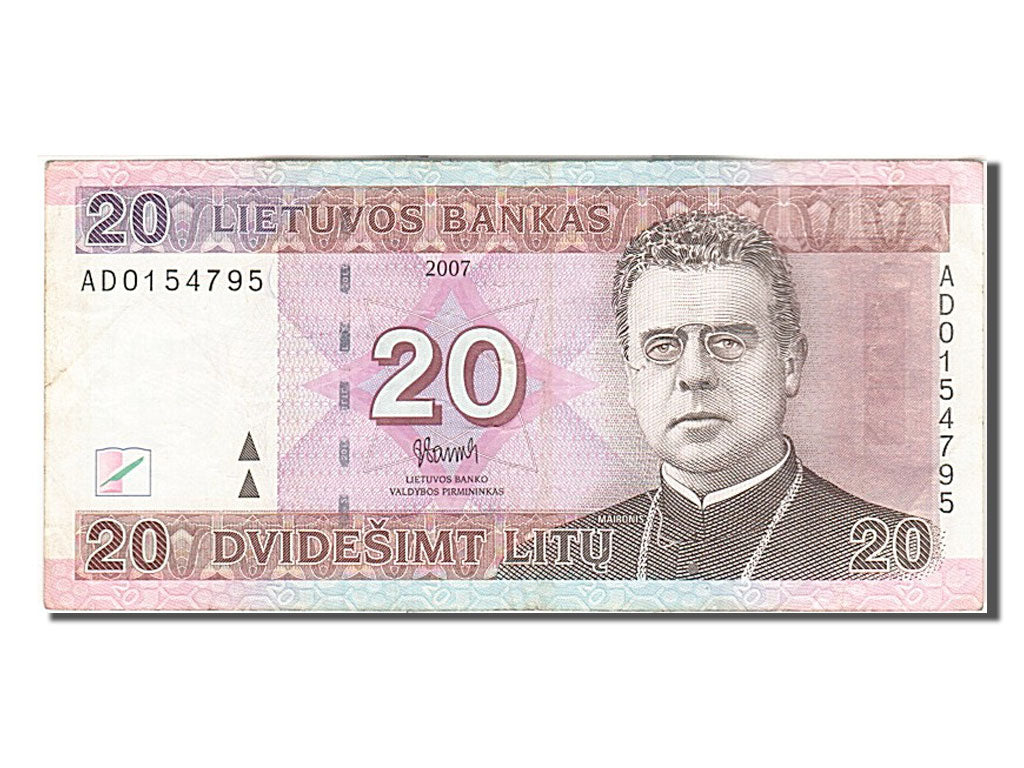 Lituania, 20 Litu, 2007, BB