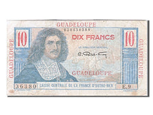 Guadalupe, 10 Francs, 1947, MB+